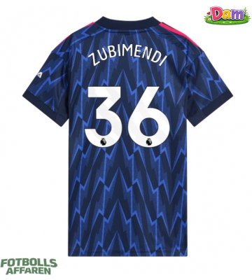 Arsenal Martin Zubimendi #36 Bortatröja Kvinnor 2025-26 Kortärmad